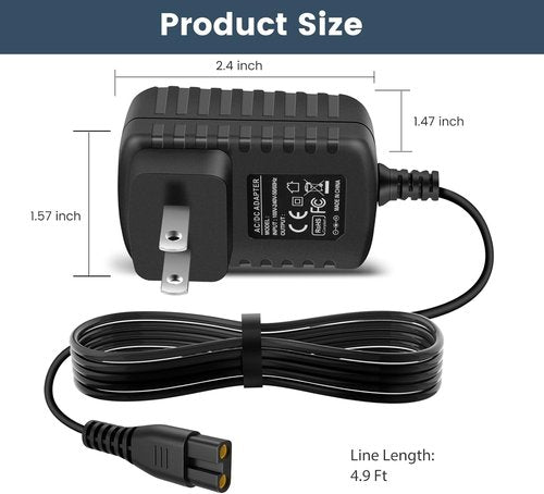 BaByliss PRO 4.5V Charger - Compatible Power Adapter for FX870, FX788, FX787, FXSSM, FX820, FX726, FX825 Hair Clippers