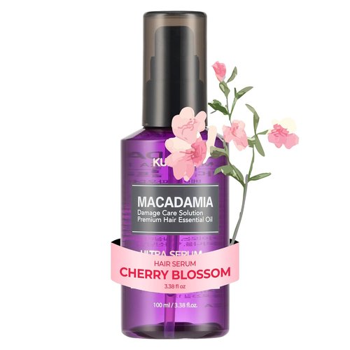KUNDAL Ultra Macadamia Oil Hair Serum - Intense Repair & Deep Nourishment | Frizz Control for All Hair Types, 3.38 fl oz