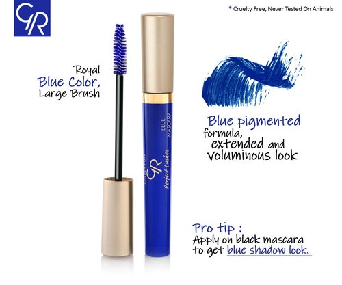Golden Rose Perfect Lashes Mascara - Volumizing Formula in Blue, 0.37 fl. oz.