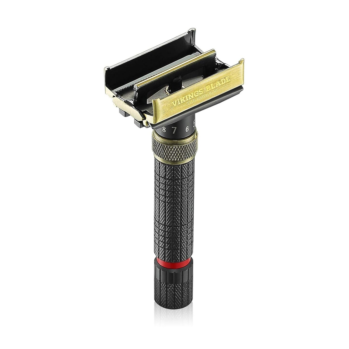 VIKINGS BLADE Adjustable Double Edge Safety Razor - Eco-Friendly, Smooth Shaving Experience | Luxury Case Included