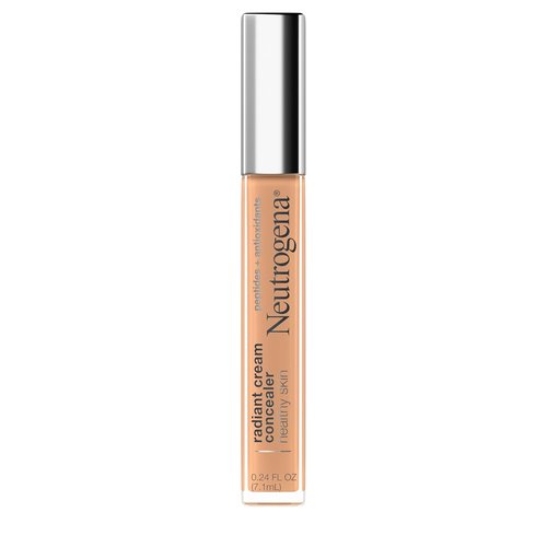 Neutrogena Healthy Skin Brightening Cream - Lightweight Peptide & Vitamin E Concealer, Almond Medium 02, 0.24 oz