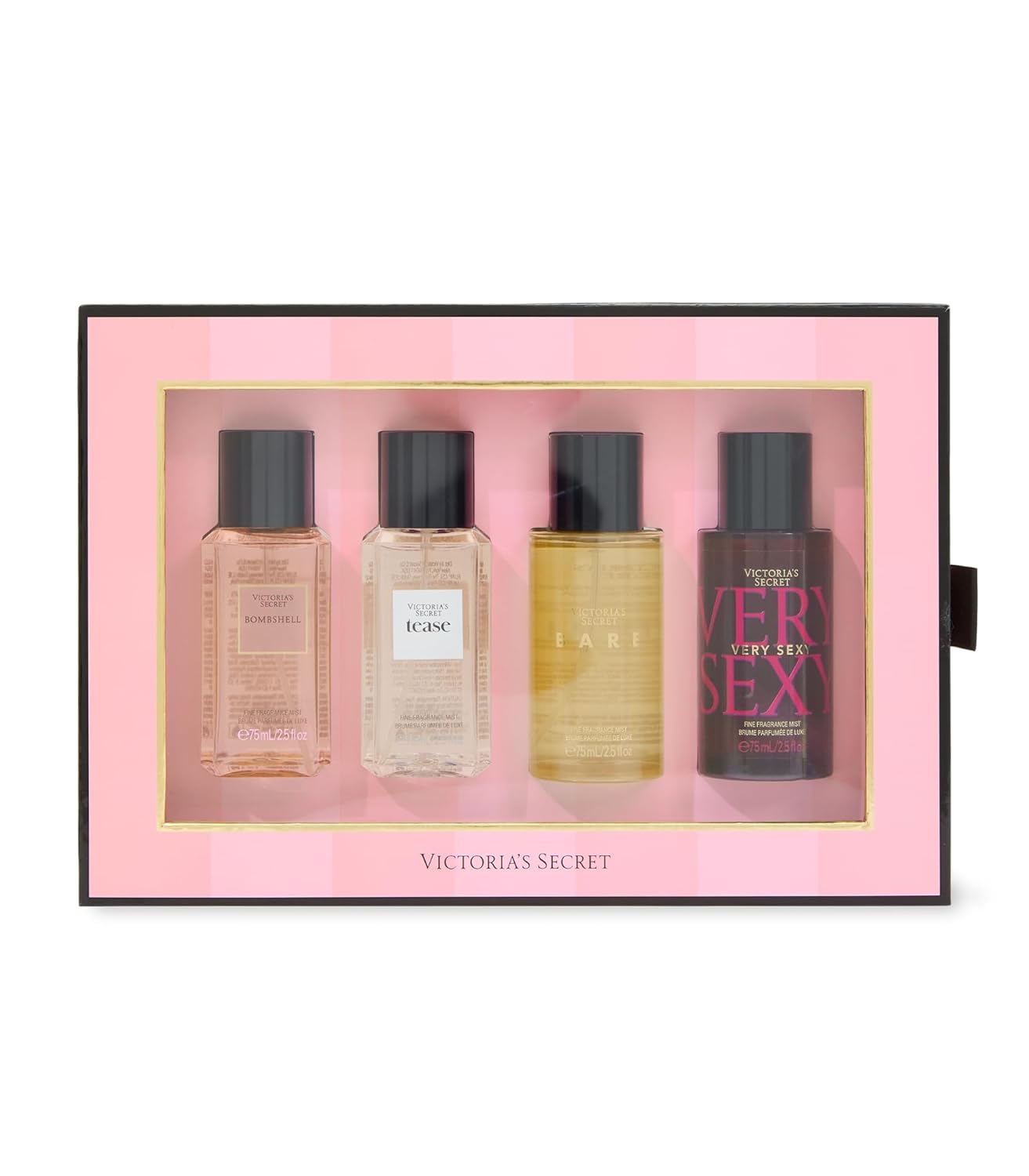 Victoria's Secret Mini Fragrance Mist Gift Set - 4 Assorted Scents for a Luxurious Experience