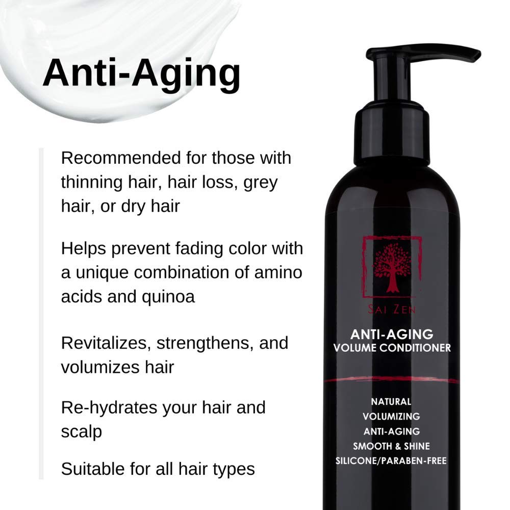 Skiennix Anti-Aging Volume Conditioner - Anti-Thinning & Volumizing Formula | Sulfate & Paraben Free | 8 oz.