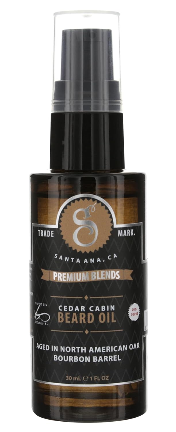 Suavecito Premium Blends Beard Oil - Leave-In Conditioner for Soft, Hydrated Beards - 1 oz