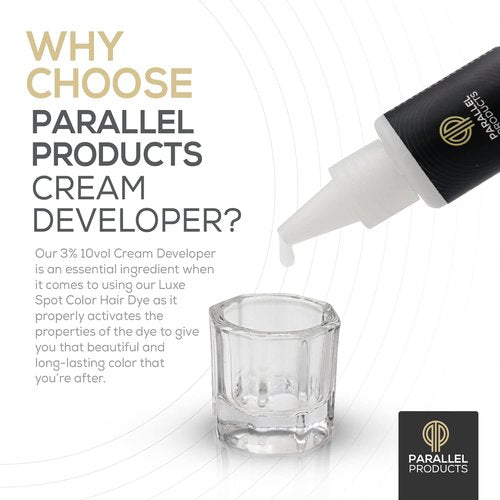 Parallel Products 10 Volume Tint Developer - 3% Oxidant for Hair Coloring - 25mL Size