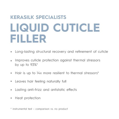 KERASILK Liquid Cuticle Filler - Heat-Activated Formula for Long-Lasting Hair Protection | 125ml