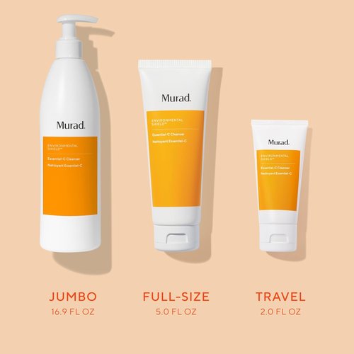 Murad Essential-C Facial Cleanser - Foaming Gel Face Wash with Vitamin C & Antioxidants