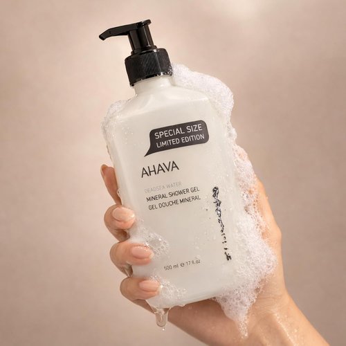 AHAVA Mineral Shower Gel - Revitalizing Dead Sea Water Formula for Refreshing Cleanse