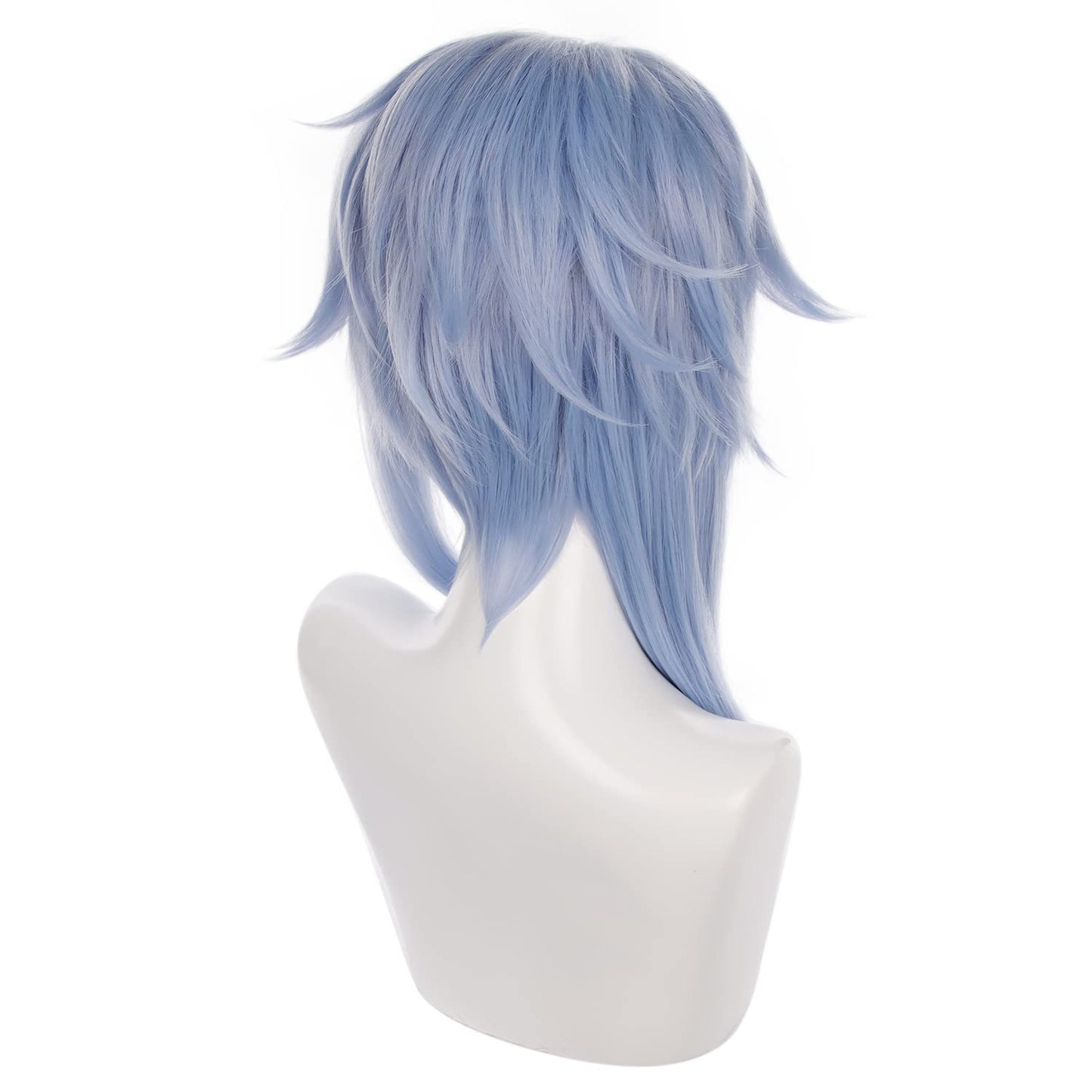 MoeLoli Ayato Kamisato Cosplay Wig for Genshin Impact, Blue Long Synthetic Costume Wig for Halloween (Ayato Kamisato)