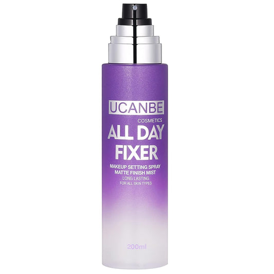 UCANBE Makeup Setting Spray - Long-Lasting Matte Finish & Oil Control | Lightweight Hydrating Mist, 6.7 Fl Oz