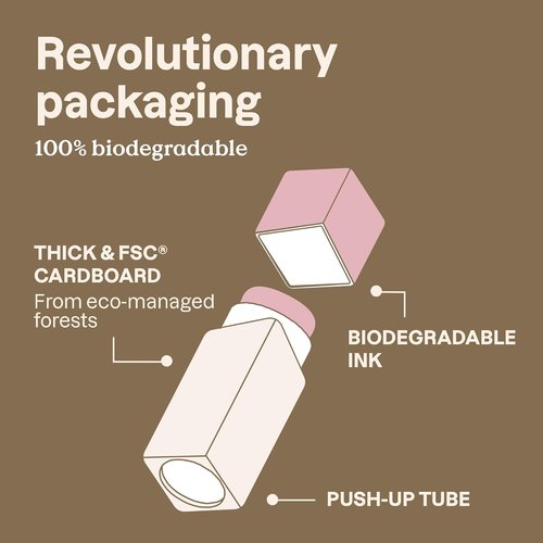 ATTITUDE Oceanly Plastic-Free Lightweight Blush Stick, Titanium Dioxide-Free, EWG Verified, Vegan & Cruelty-free Makeup, Silky Pink, 0.3 Ounces