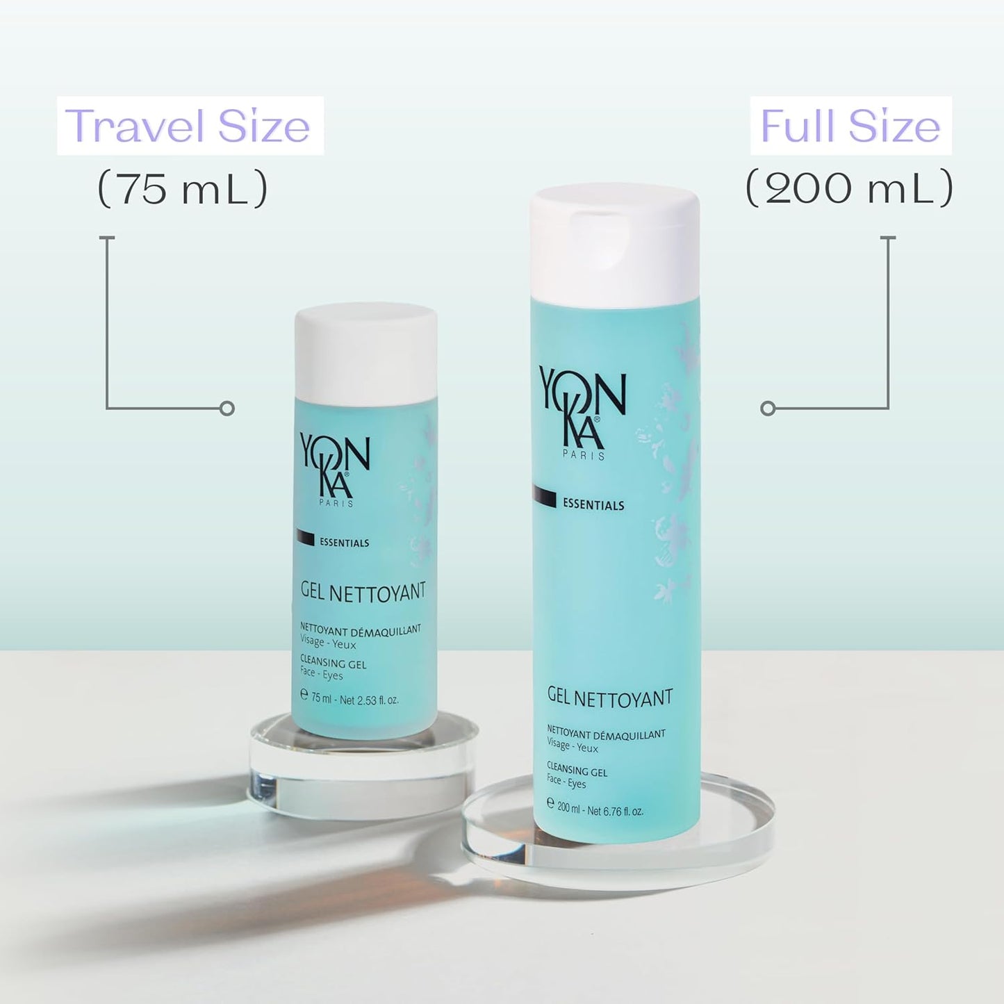 Yonka Gel Cleanser - Gentle Foaming Face Wash & Makeup Remover | Balances pH with Red Algae & Amino Acids | Ideal for Acne-Prone & Oily Skin | Paraben-Free