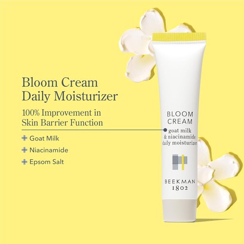 Beekman 1802 Goat Milk Face Moisturizer - Lightweight & Deeply Hydrating Cream, 15mL | Gentle for All Skin Types, Cruelty-Free