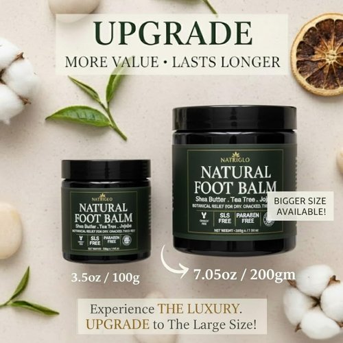Regine Switzerland Organic Tea Tree Foot Balm - Intensive Callus Remover & Moisturizer for Dry, Cracked Feet