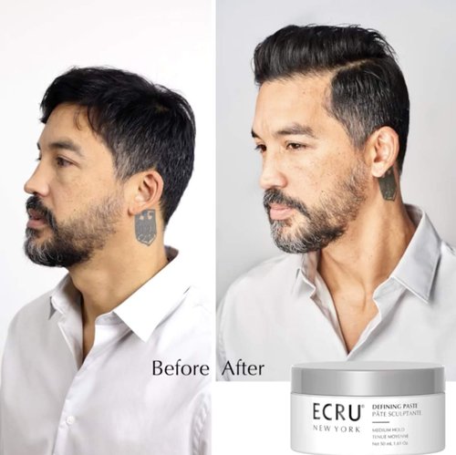 ECRU New York Defining Paste - Medium Hold Hair Wax & Texturizing Cream | Travel Size 1.69oz