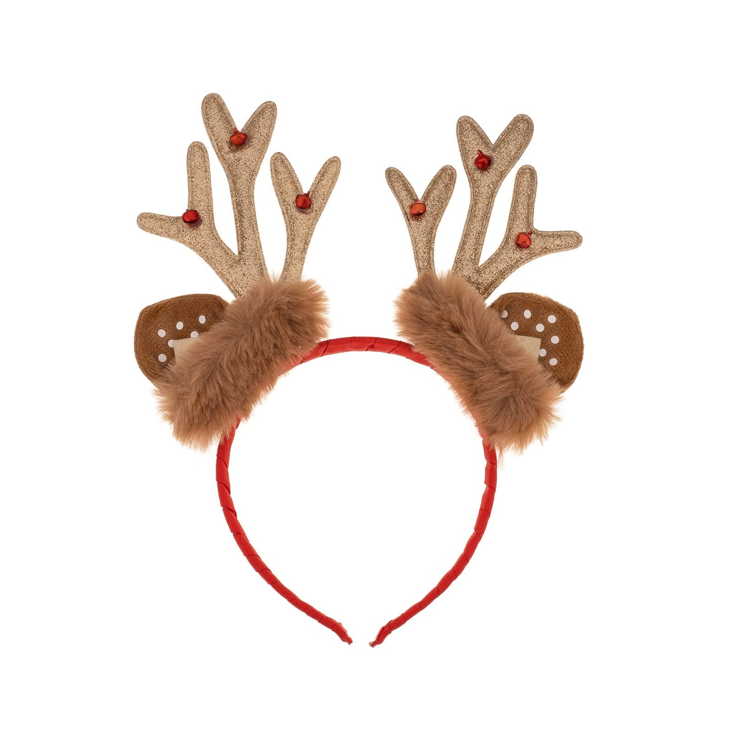 Madison Tyler Christmas Reindeer Antlers Headband for Womens | Cute Soft Fluffy Accessories for Christmas Party | Holiday Gifts for Women