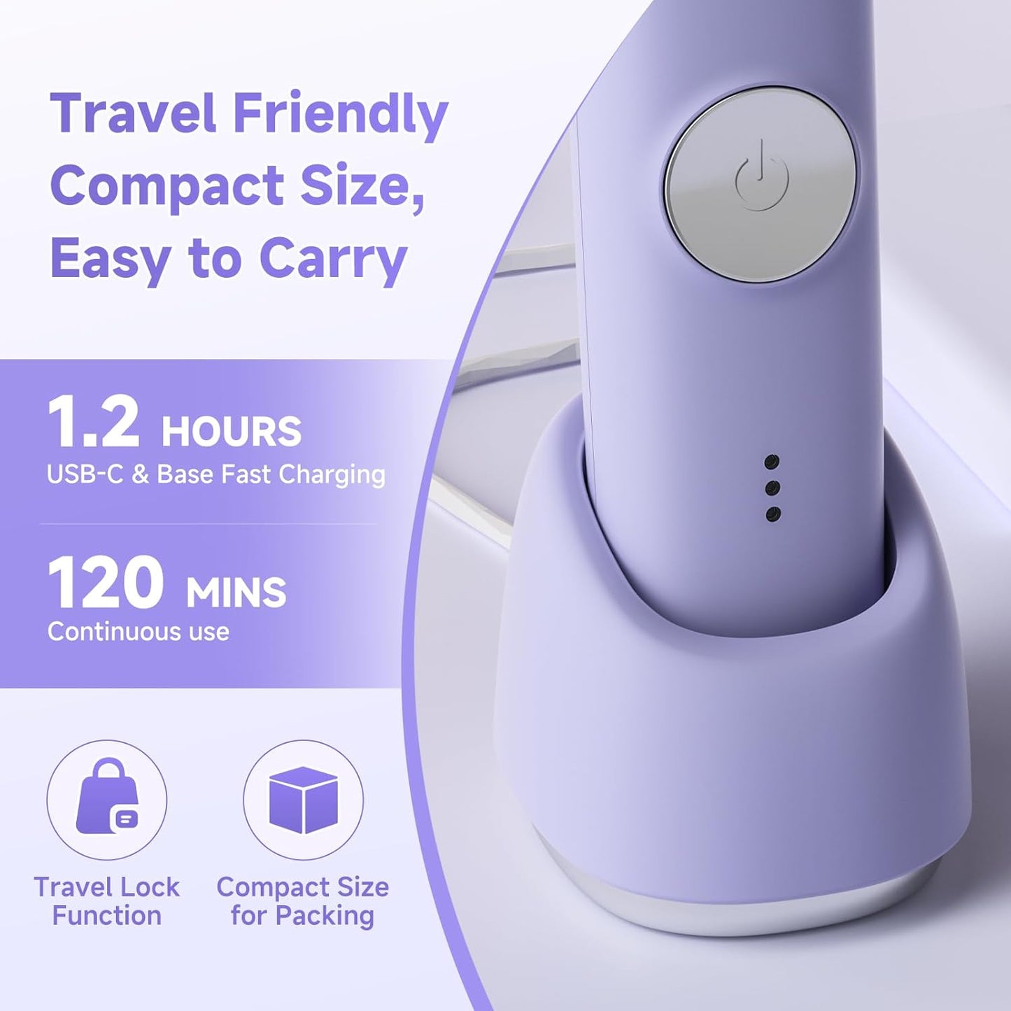 Skiennix Bikini Trimmer - 3-in-1 Electric Razor for Smooth Shaving | Cordless, USB-C Charging, Purple