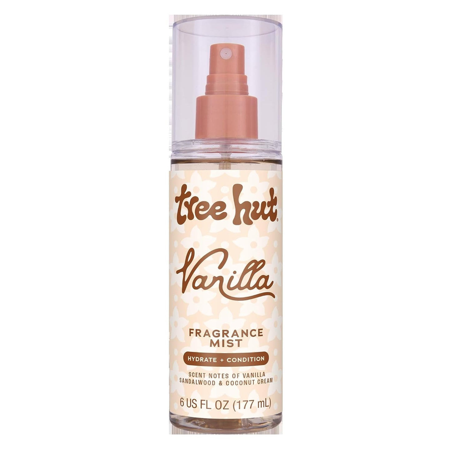 Tree Hut Vanilla Hair & Body Mist - Hydrating Alcohol-Free Body Spray with Vanilla, Sandalwood & Coconut | 6 Fl Oz