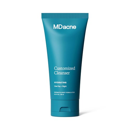 MDacne Hydrating Facial Cleanser with Salicylic Acid 0.5% - Acne Treatment with Plant-Based Ingredients to Remove Dirt & Oil, Protect Skin & Unclog Pores (2 Ounce (Pack of 1))