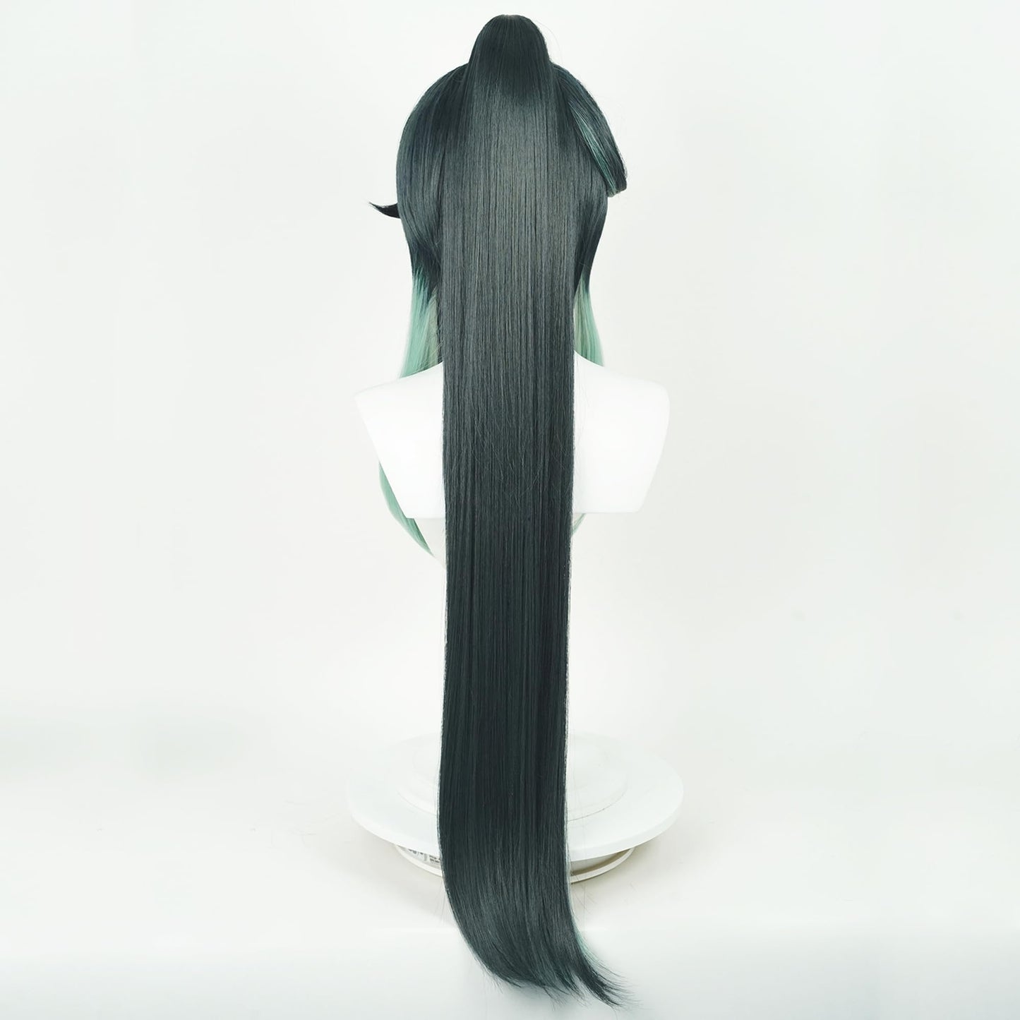 Genshin Impact Xianyun Cosplay Wig Green Long Straight Hair With Detachable Ponytail Costume Hair Adult Halloween Wigs for Women