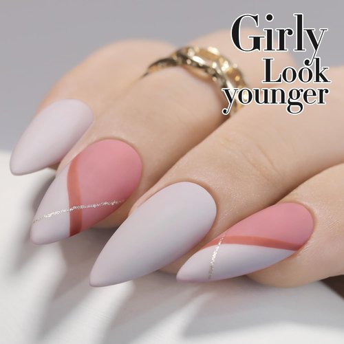Double Rhythm 15ML Gel Nail Polish Pure Sheer Same Color Same Bottle Soak Off Gel Polish Art Manicure Salon DIY at Home for Women (Milky Gray-A1466)