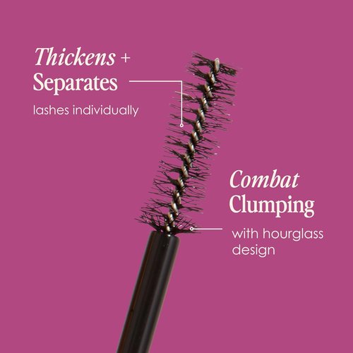 Grande Cosmetics GrandeDRAMA Black Mascara - Intense Thickening & Conditioning Formula with Castor Oil (0.32 oz)