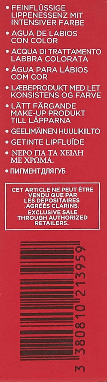 Clarins Water Lip Stain - Matte Finish, Moisturizing & Softening | Buildable, Transfer-Proof, Lightweight