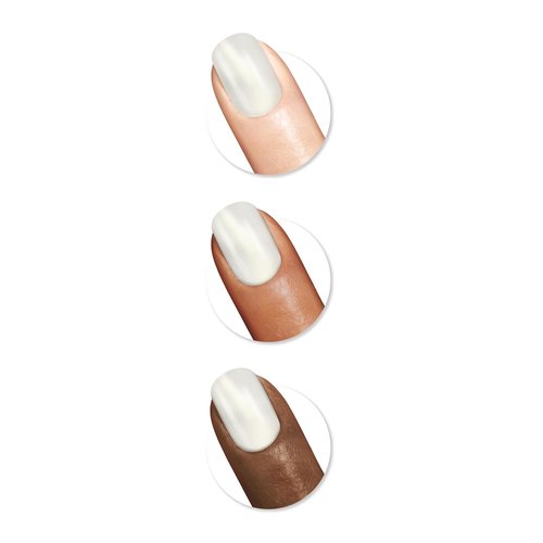 Sally Hansen Color Therapy Nail Polish - Long-Lasting Sheer Light Ivory Pearlescent | Biotin & Argan Oil Enriched