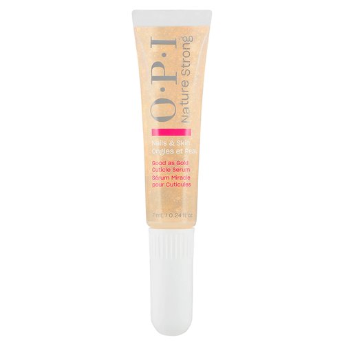 OPI Nature Strong Nails & Skin - Good as Gold Cuticle Serum | Hydrating Gel Serum to Soften & Sooth Cuticles On-The-Go | Enriched with Skin-Smoothing Emollients | 0.24 Fl Oz | 7 mL
