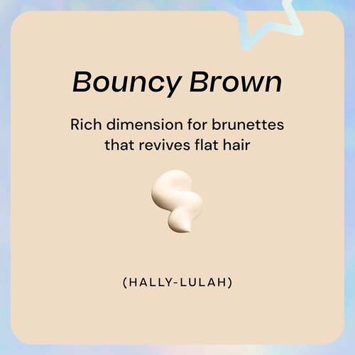 Hally Hair Fluffy G Hair Gloss - 3.4 fl oz Brown Hair Color Glaze for High Shine & Vibrant, Fuller-Looking Hair