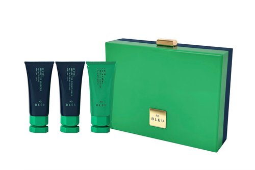 R+Co BLEU Repair + Moisture Trial Set - Travel Size Shampoo, Conditioner & Repair Mask for Damaged Hair