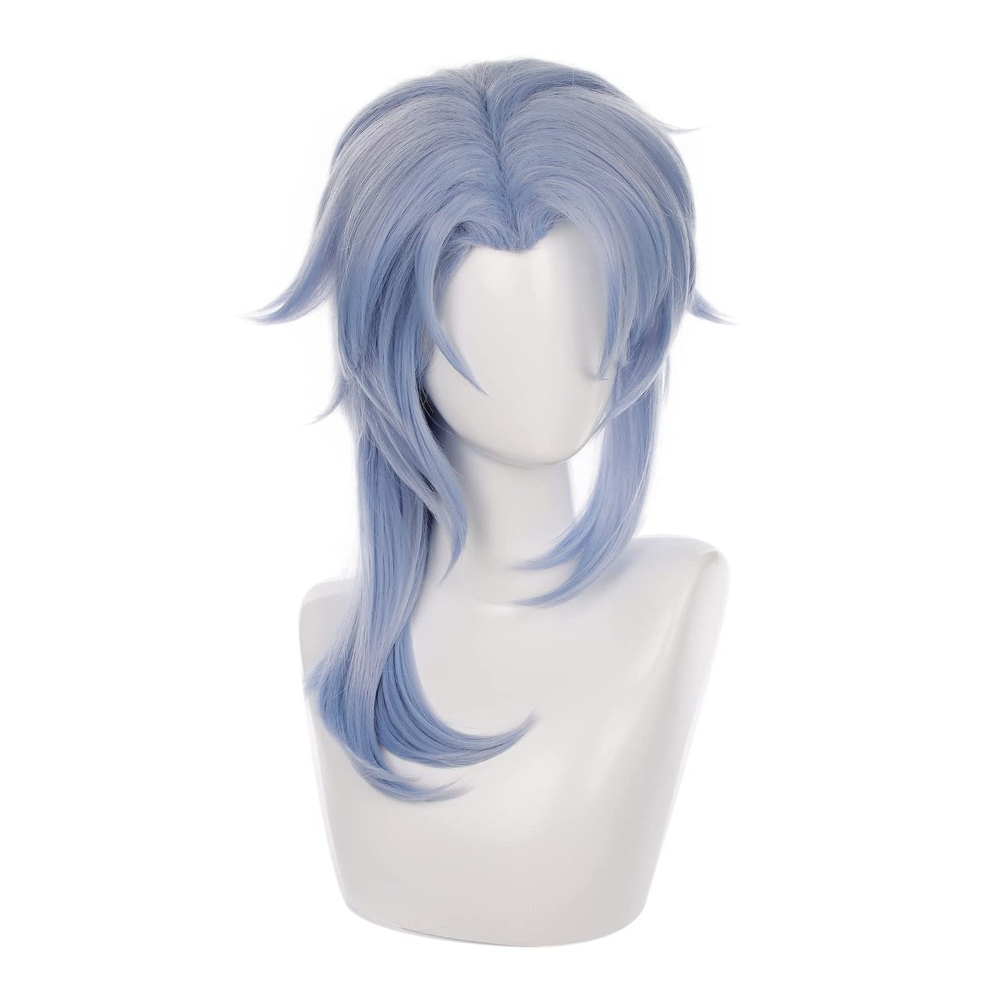 MoeLoli Ayato Kamisato Cosplay Wig for Genshin Impact, Blue Long Synthetic Costume Wig for Halloween (Ayato Kamisato)