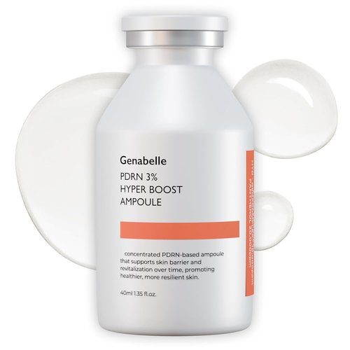 Genabelle PDRN 3% Hyper Boost Ampoule - Advanced Skin Support Serum with Niacinamide & Hyaluronic Acid for Dryness Relief & Texture Improvement