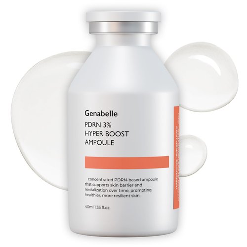 Genabelle PDRN 3% Hyper Boost Ampoule – Advanced Skin Support Serum with PDRN, Niacinamide, Hyaluronic Acid, Peptides, and Centella for Skin Barrier Support, Dryness, and Uneven Texture