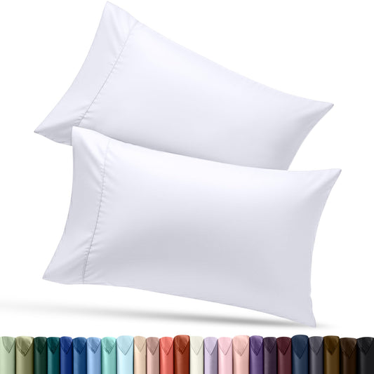Utopia Bedding Standard Pillow Cases - 2 Pack - Envelope Closure - Soft Brushed Microfiber Fabric - Shrinkage and Fade Resistant Pillow Covers Standard Size 20 X 26 Inches (Standard, Beige)