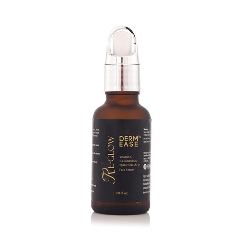 Re Glow Face Serum - Anti-Wrinkle Formula with Vitamin C & L-Glutathione | Brightens Blemishes & Sunburn | 1.014 fl oz