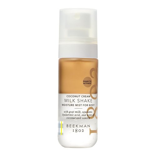 Beekman 1802 Milk Shake Body Mist - Hydrating, Alcohol-Free Spray with Goat Milk & Hyaluronic Acid | Coconut Cream, 2 Fl Oz