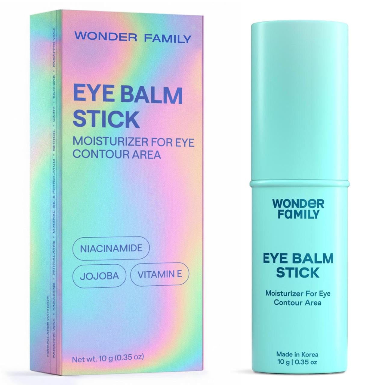 Skiennix Korean Under Eye Balm Stick - Hydrating Cream for Dark Circles & Puffiness - Lightweight Moisturizer with Niacinamide & Vitamin E
