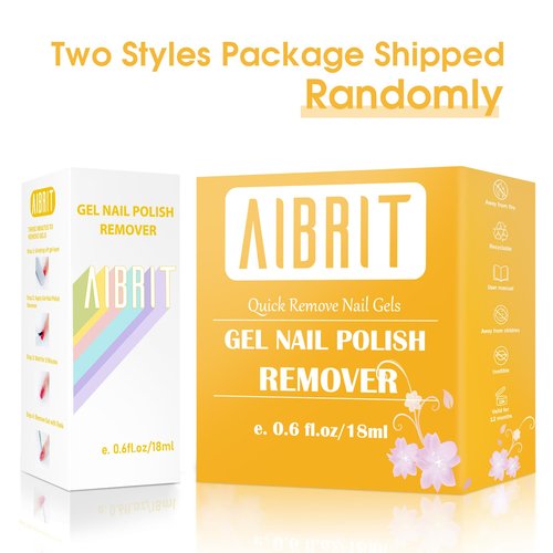AIBRIT Gel Nail Polish Remover, Professional Gel Remover for Nails, Quick & Safe Remove Gel Nail Polish in 3-5 Minutes, No Need Soaking or Wrapping Removedor de Esmalte Gel 1.2 fl oz/36ml