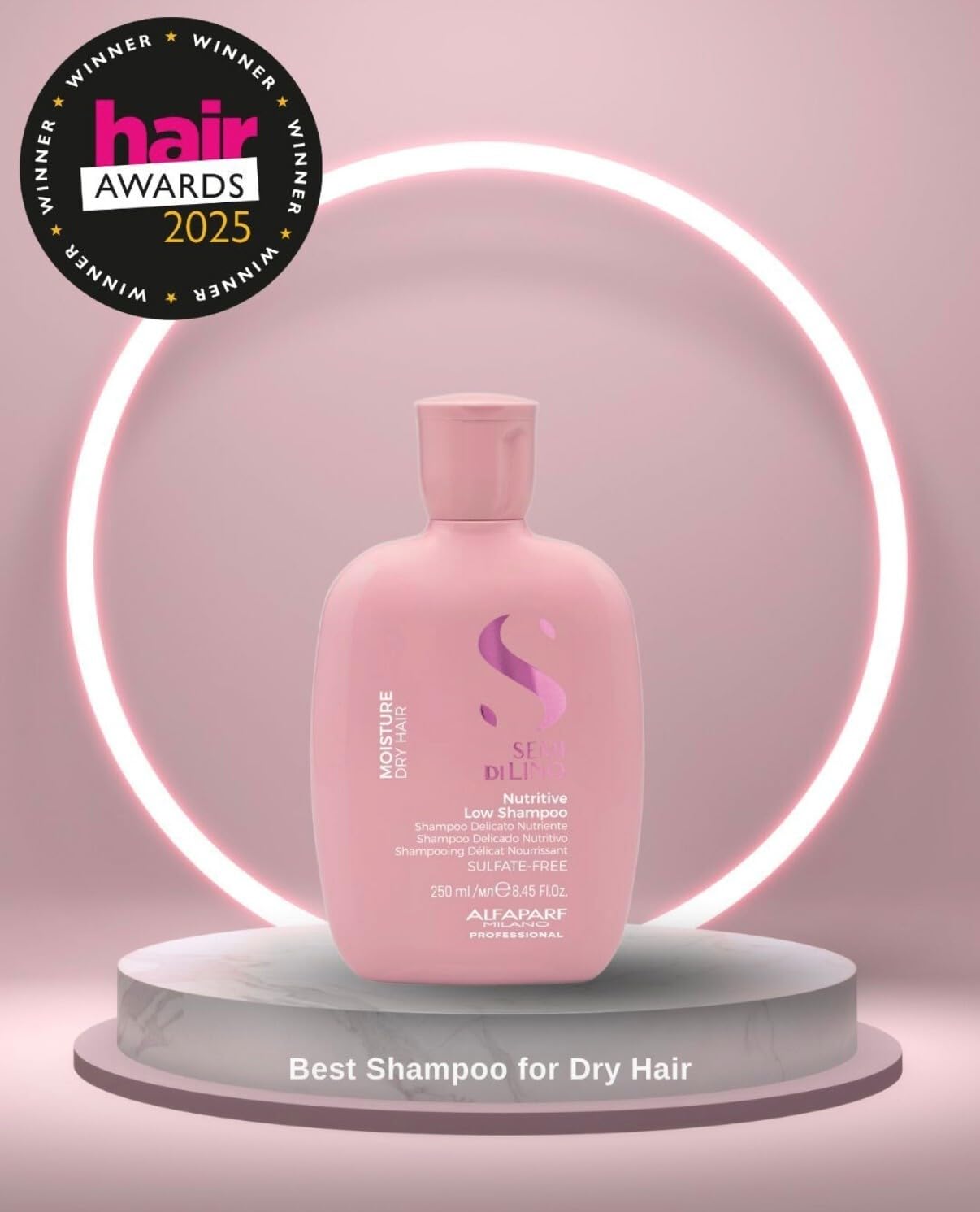 Alfaparf Milano Semi Di Lino Moisture Nutritive Shampoo - Sulfate & Paraben Free for Dry Hair | Salon Quality