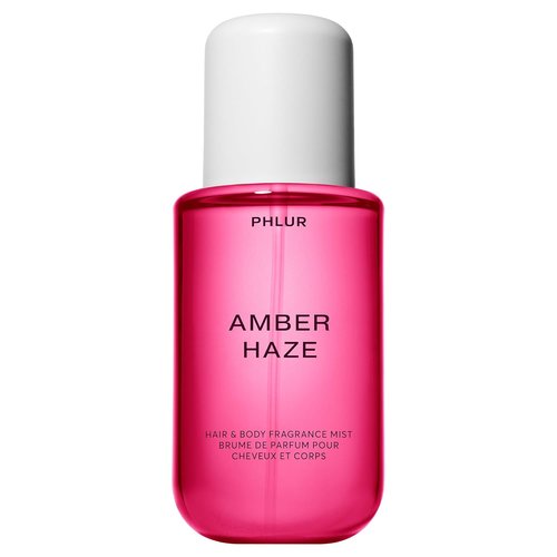 PHLUR Amber Haze Body Mist - 8 Fl Oz Hair and Body Perfume with Amber, Vanilla, Saffron & Jasmine