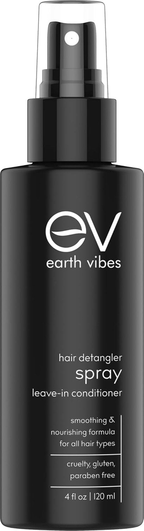 Earth Vibes Natural Hair Detangler Spray | Leave-In Conditioner for All Hair Types - Color Safe & Cruelty-Free