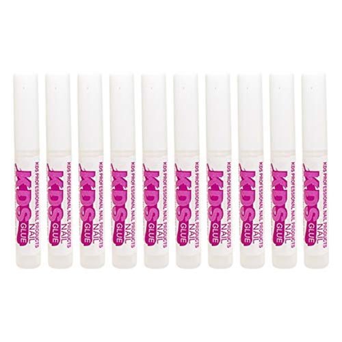 10 pcs KDS Nail Tip Glue - Adhesive Super Bond for Acrylic Nails Tips - 0.07 oz for Each Glue