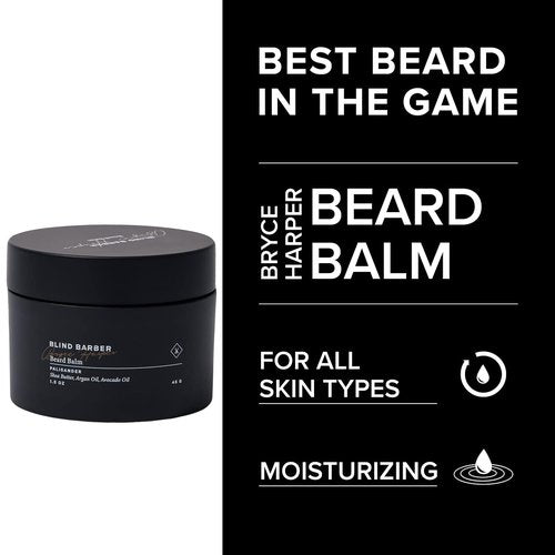 Blind Barber Beard Balm - Moisturizing Facial Hair Wax with Beeswax & Jojoba Oil (1.5oz / 45g)