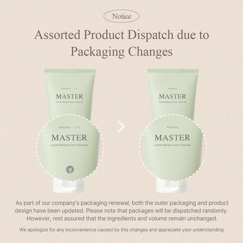 Mixsoon Master Gentle Recipe Foam Cleanser - Mild Exfoliation with Amino Acid Complex & Cica | 150ml
