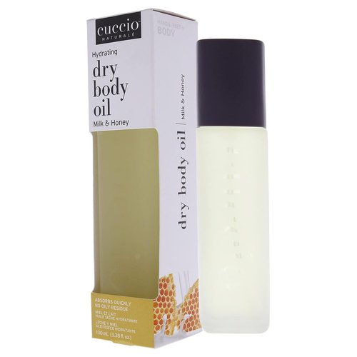 Cuccio Naturale Hydrating Dry Body Oil - Milk & Honey, Paraben-Free | 3.38 Oz Moisturizer