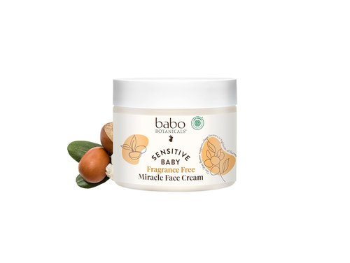 Babo Botanicals Miracle Cream | Fragrance-Free Face & Body Moisturizer for Sensitive Skin - EWG Verified