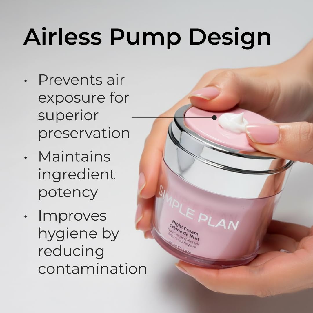 SIMPLE PLAN Advanced Moisturizing Day Cream – Hydrating Face Moisturizer with Hyaluronic Acid & Ceramides, Fragrance-free Facial Moisturizer for Women & Men, Daily Moisturizer for Sensitive Skin 50 ML