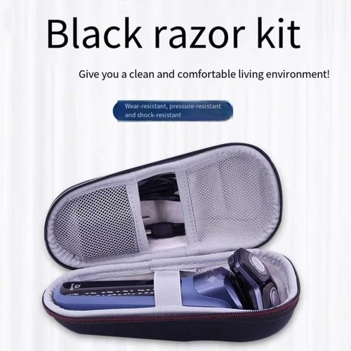 Philips Norelco Hard Storage Case | Travel Carry for Shaver Models 2100-7100 - Black, 1 Pack
