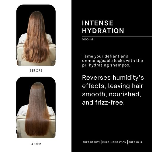 pH PURE HAIR Anti-Frizz Shampoo - Sulfate-Free Hydrating Formula with Monoi Oil & Magnolia - 33.8 oz
